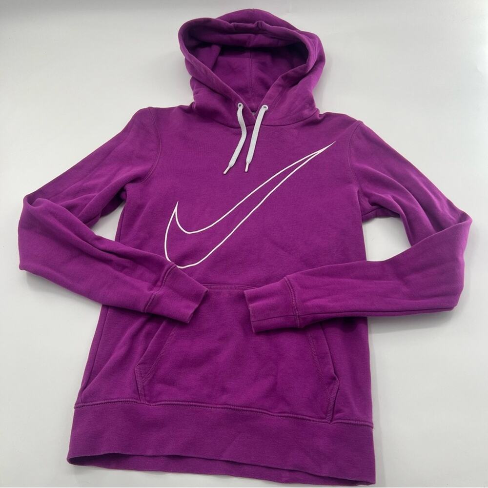Nike Sportswear Purple Logo Hoodie Sweatshirt